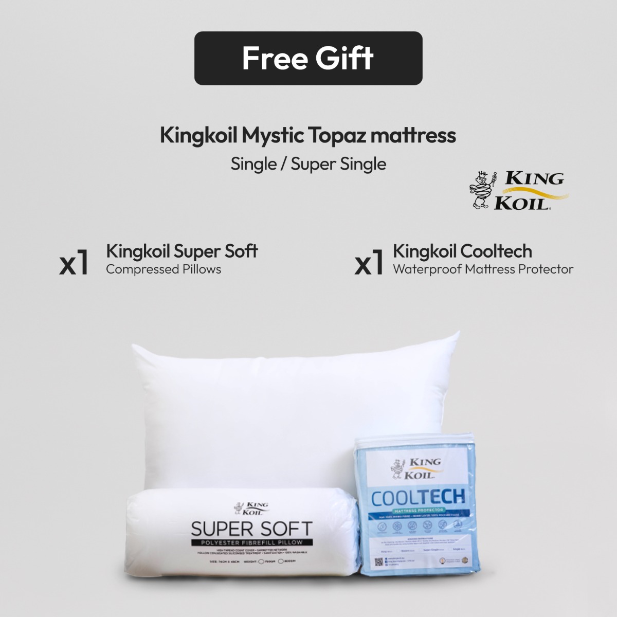 KingKoil Mystic Topaz Single Mattress