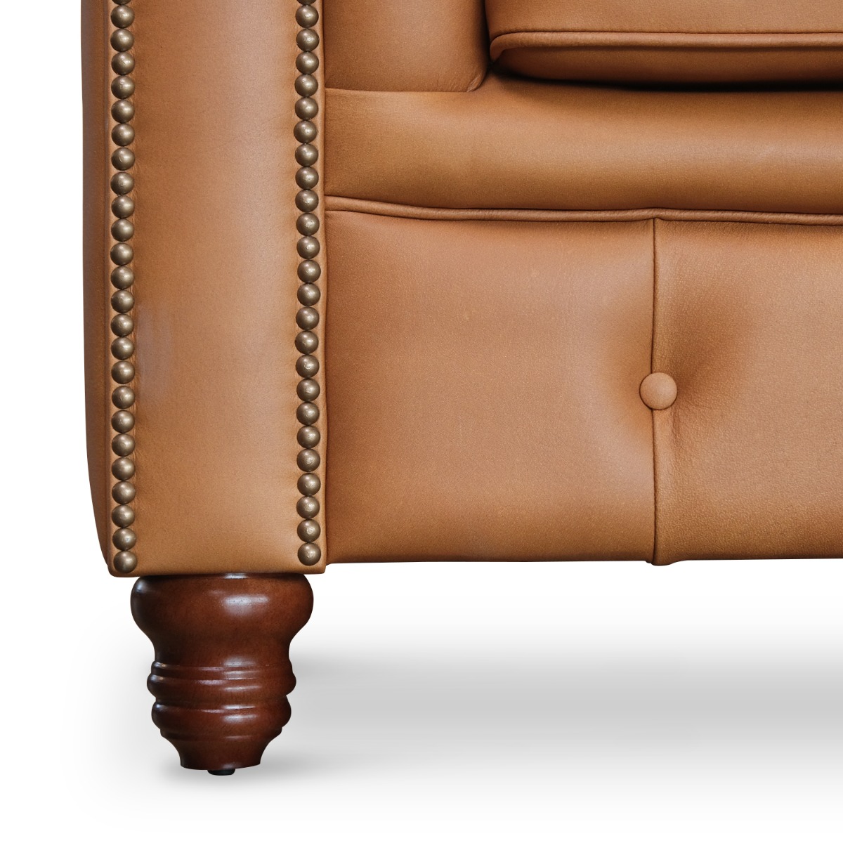 Kinsley Anilina Leather Chesterfield 1 Seater Sofa
