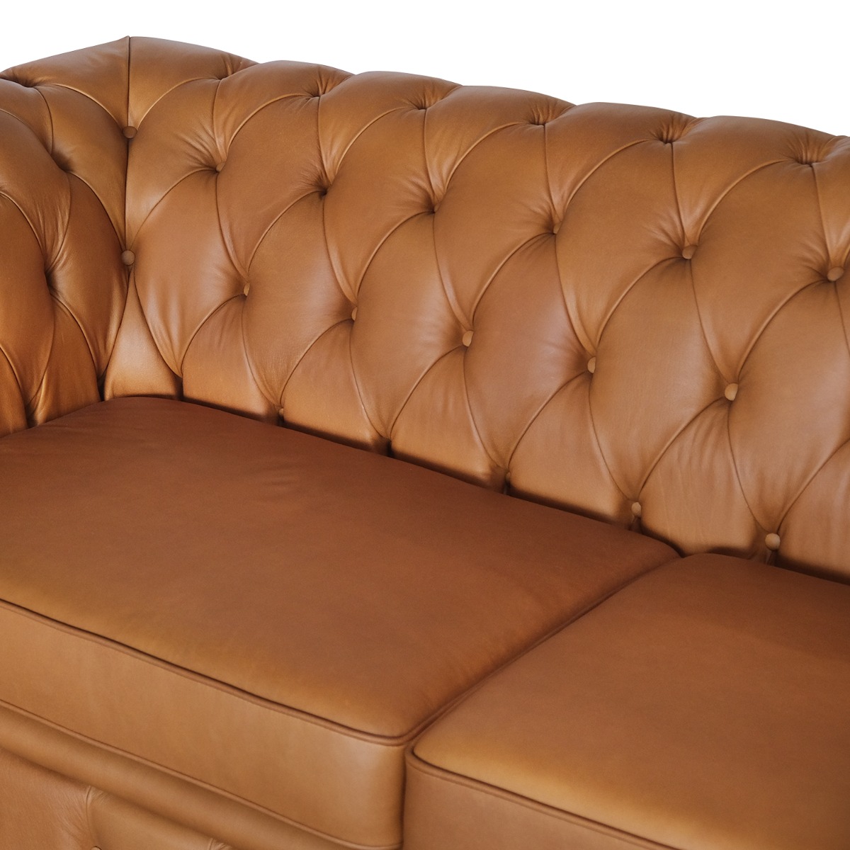 Kinsley Anilina Leather Chesterfield 2 Seater Sofa