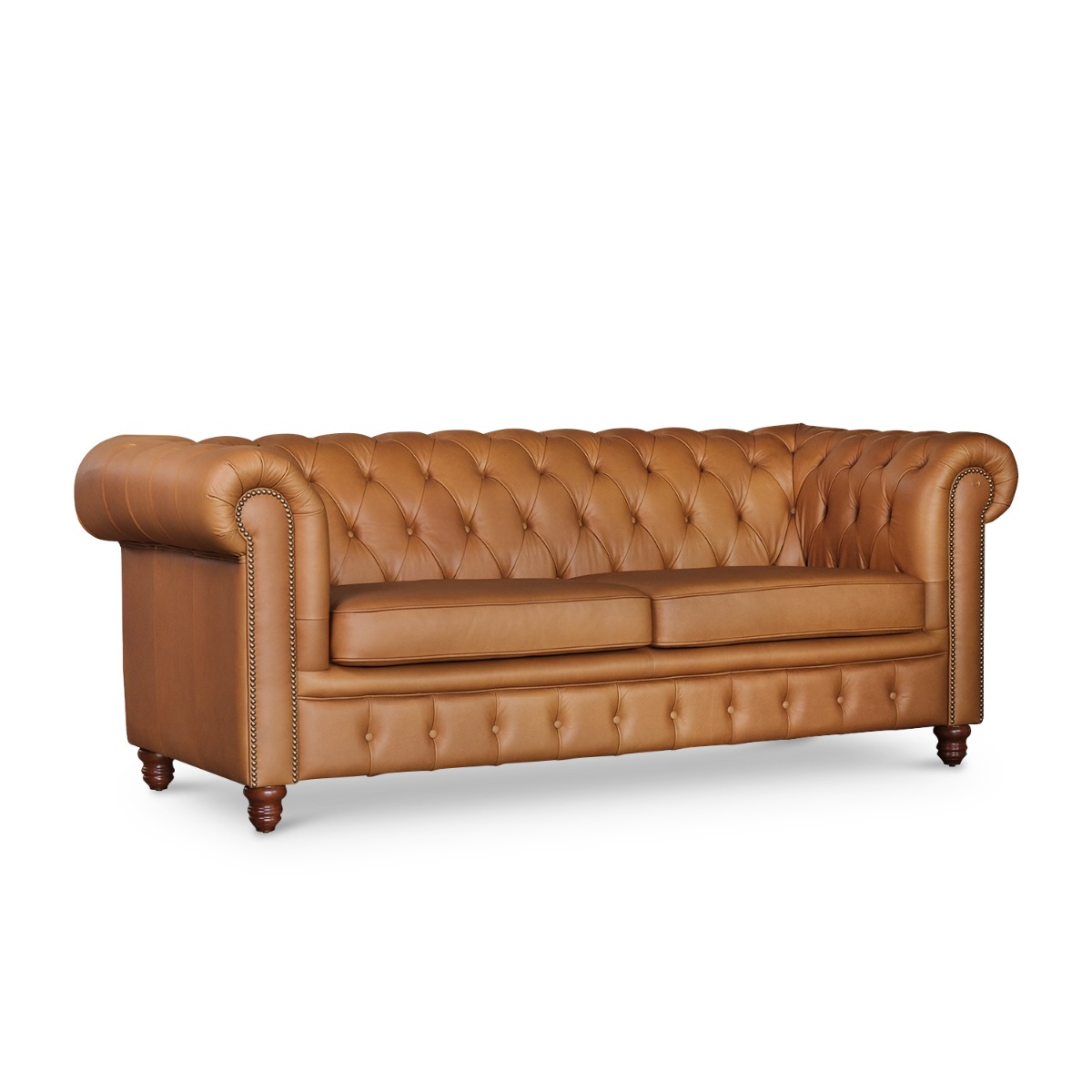 Kinsley Anilina Leather Chesterfield 3 Seater Sofa