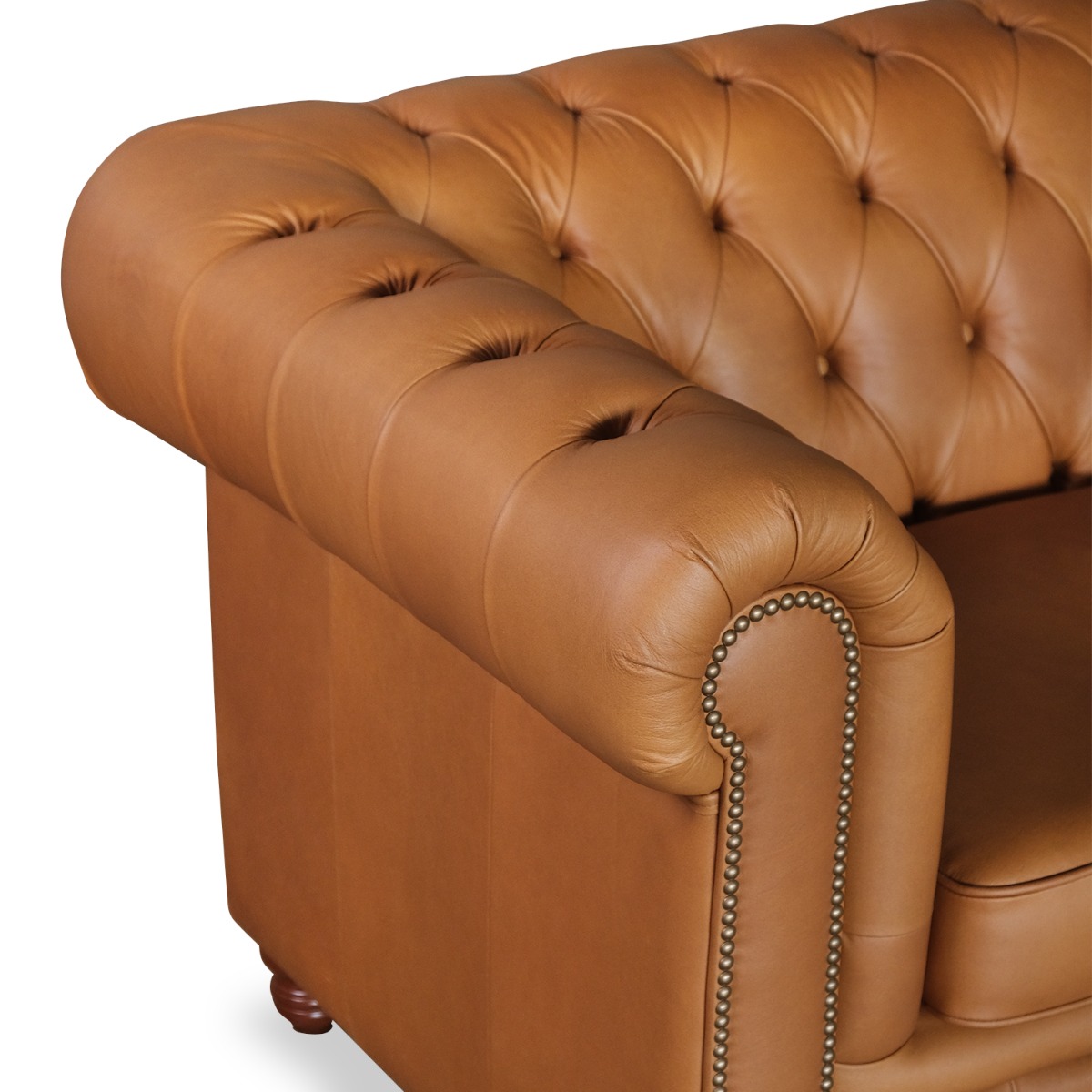Kinsley Anilina Leather Chesterfield 3 Seater Sofa