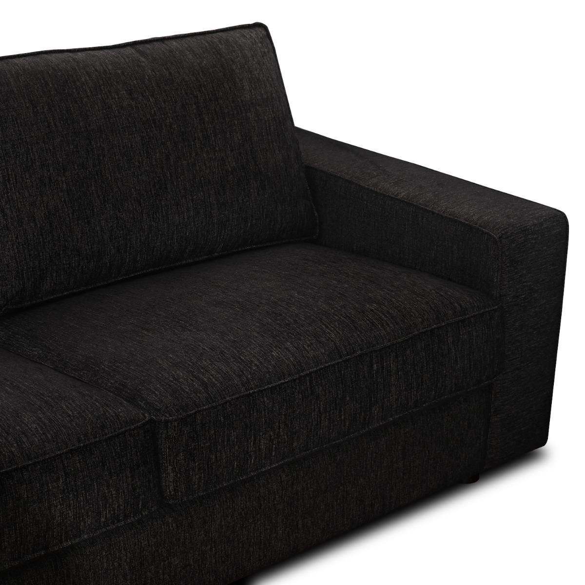 Klaus Ebony 3 Seater Sofa