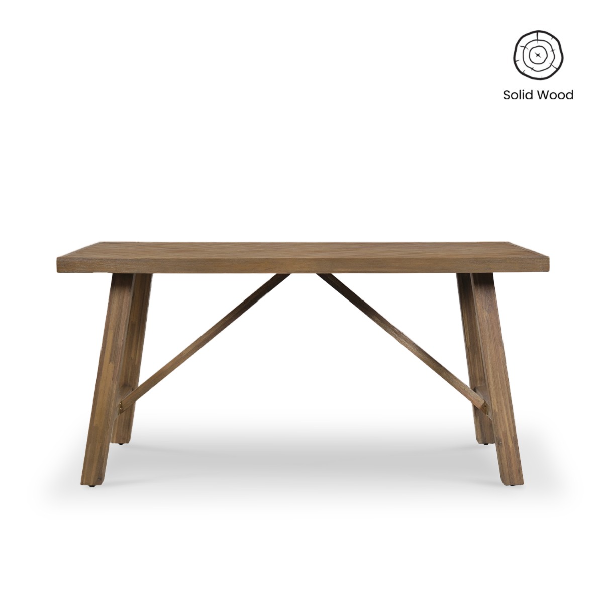 Brixton Smoke Walnut Parquet Table 160cm