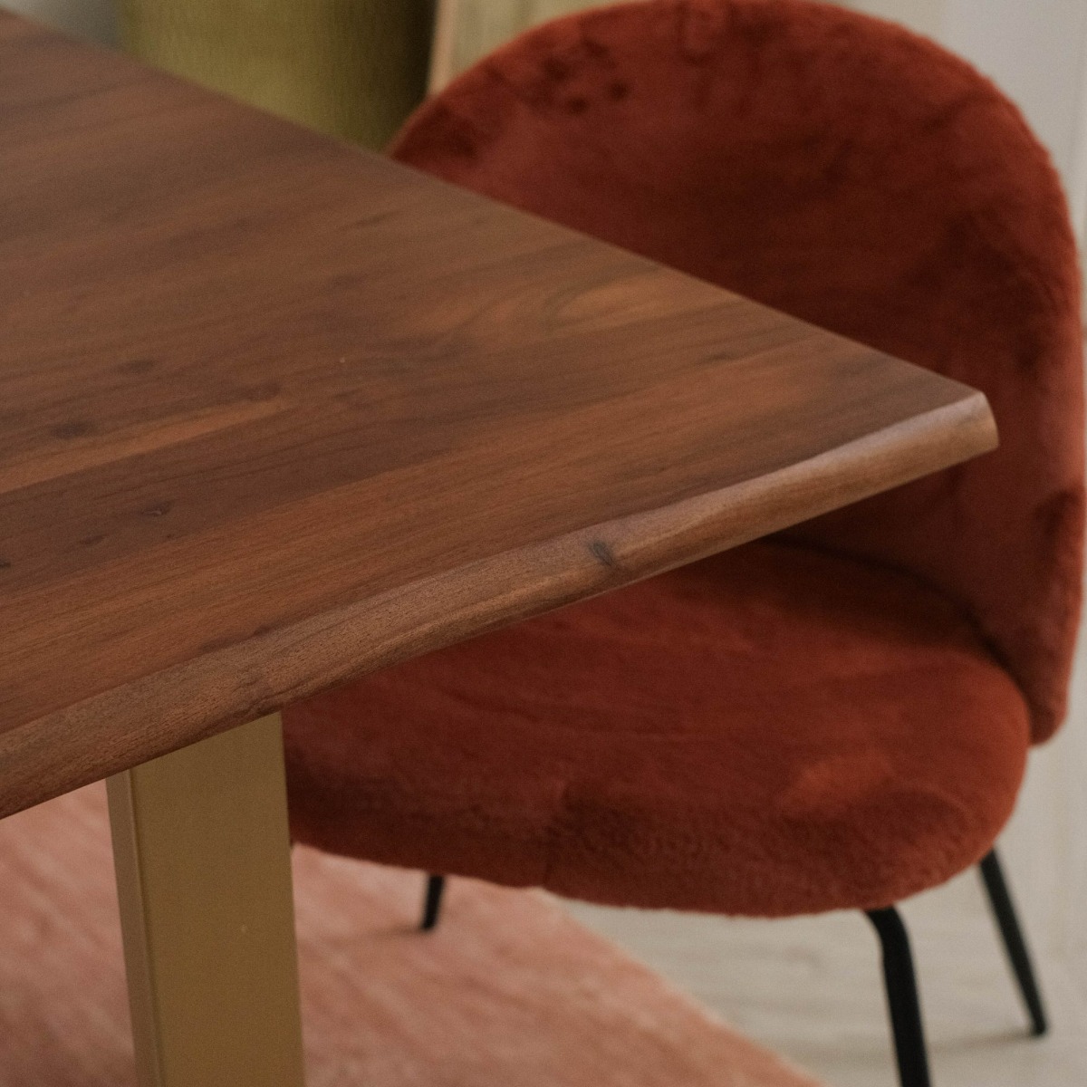 Leighton Natural Live Edge Dining Table 230cm