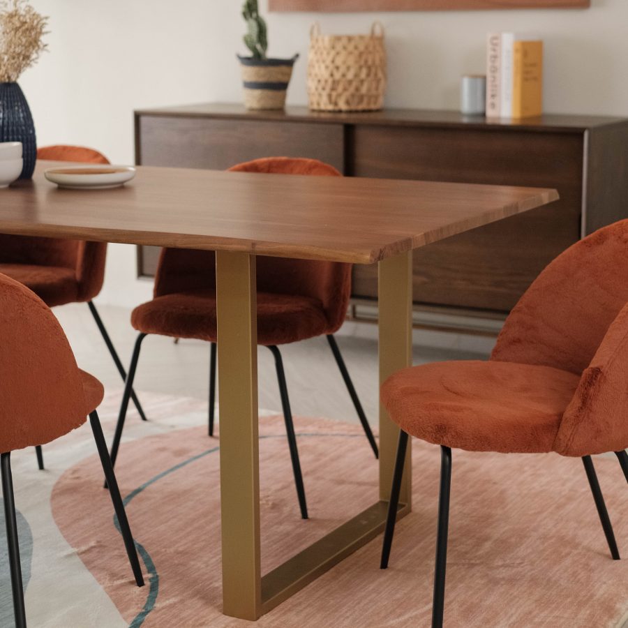 Leighton Natural Live Edge Dining Table 230cm