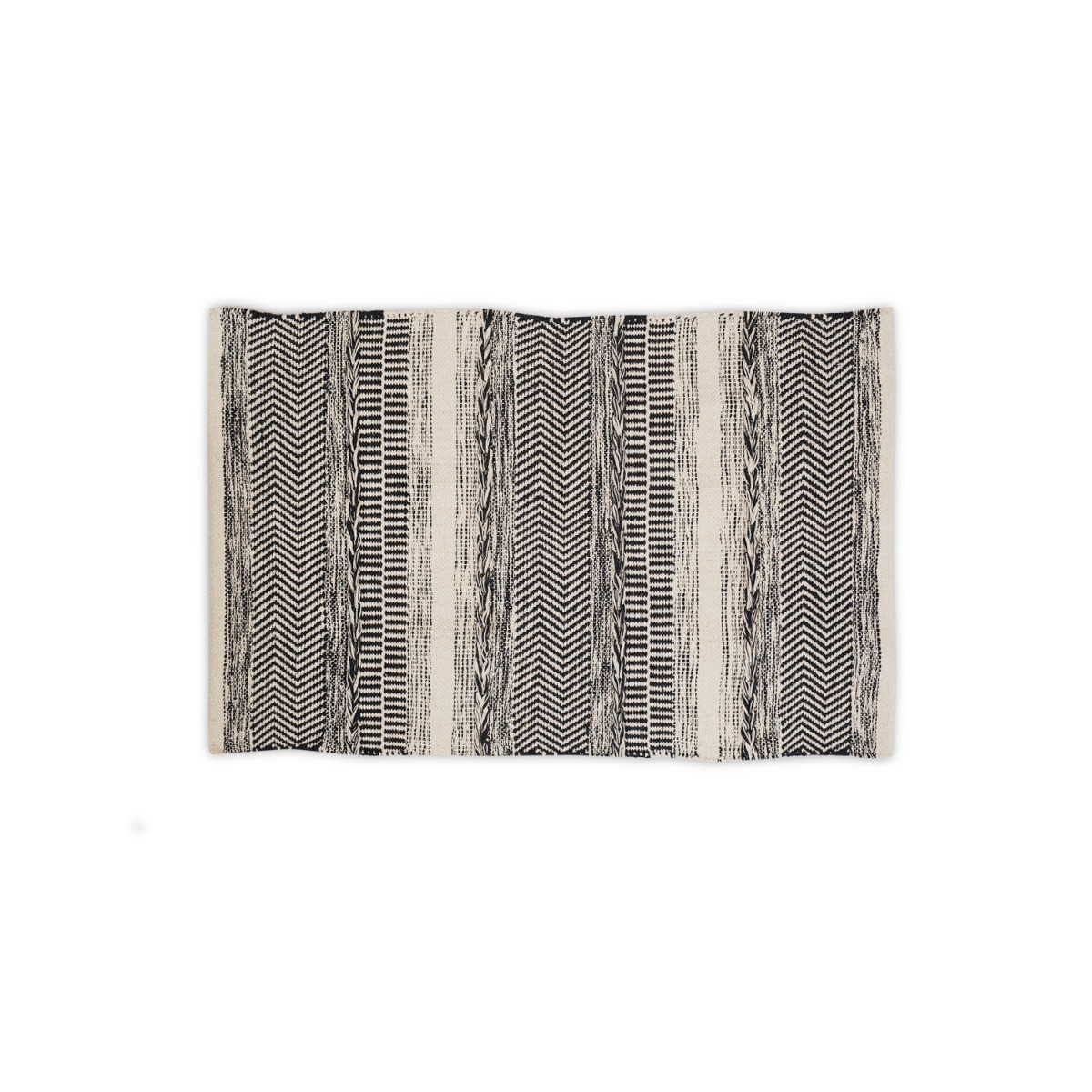 Lenx Zigzag Stripe Cotton Floor Mat 60x90
