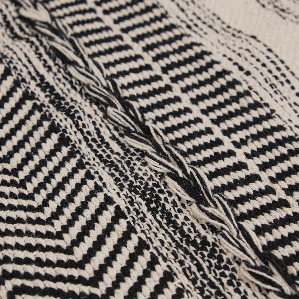 Lenx Zigzag Stripe Cotton Floor Mat 60x90