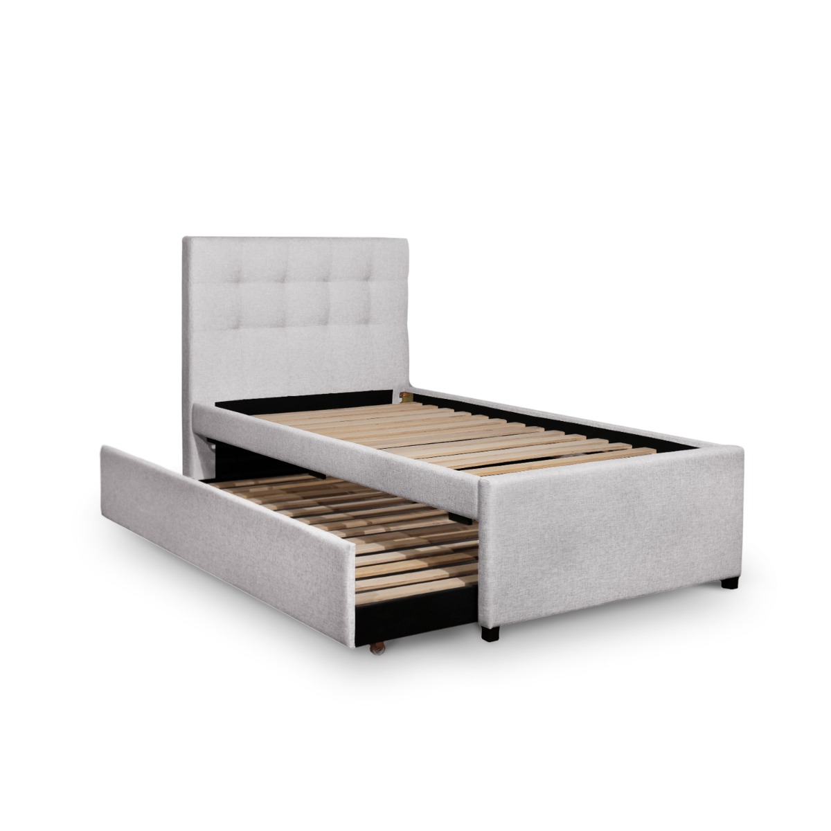 Lillian Oatmeal Super Single Trundle Bed