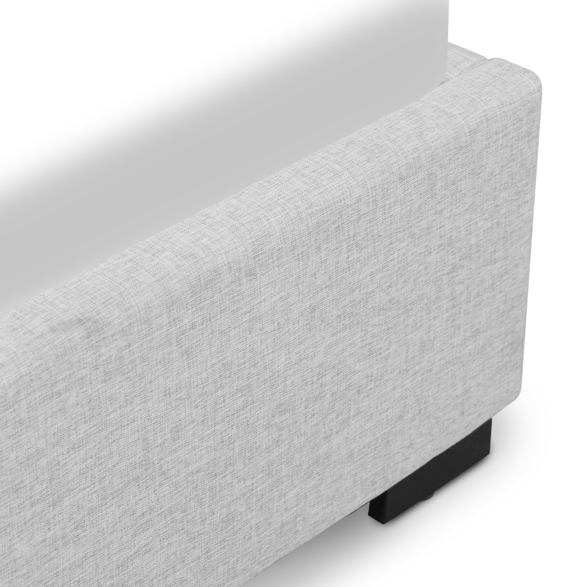 Lillian Oatmeal King Bed with 4 Drawers