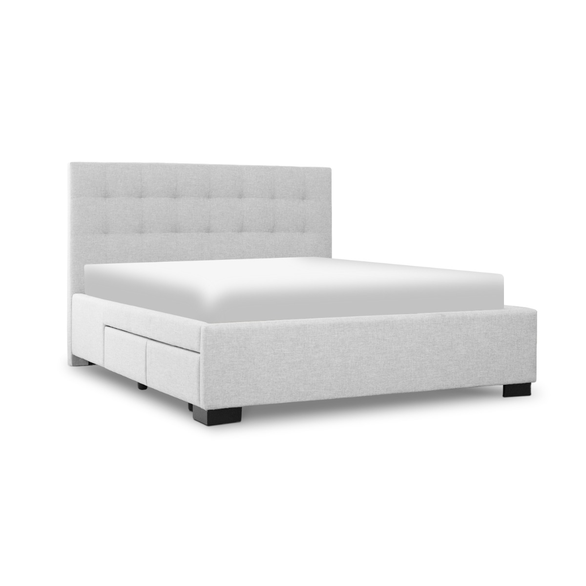 Lillian Oatmeal Queen Bed with 4 Drawers