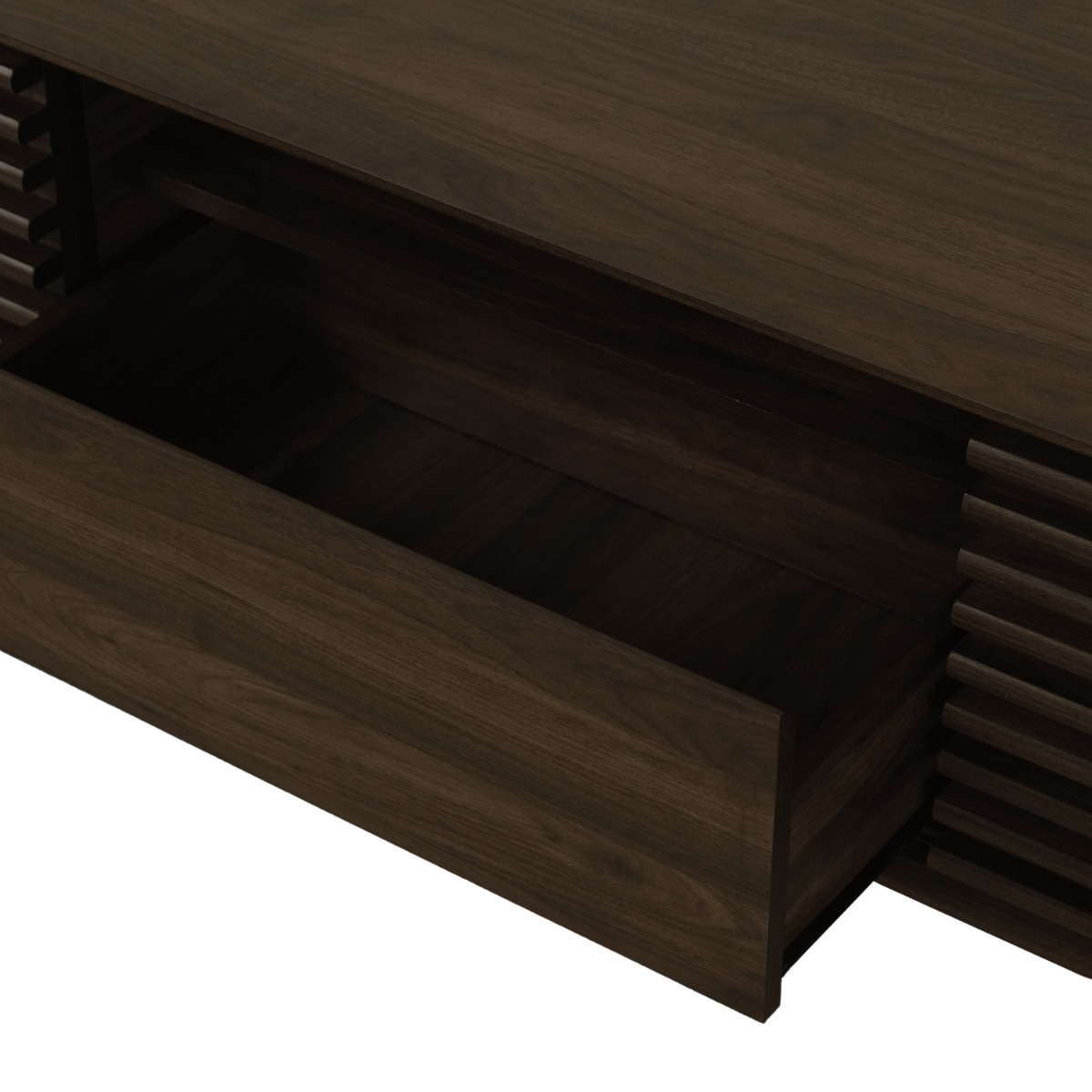 Linear Dark Brown TV Cabinet