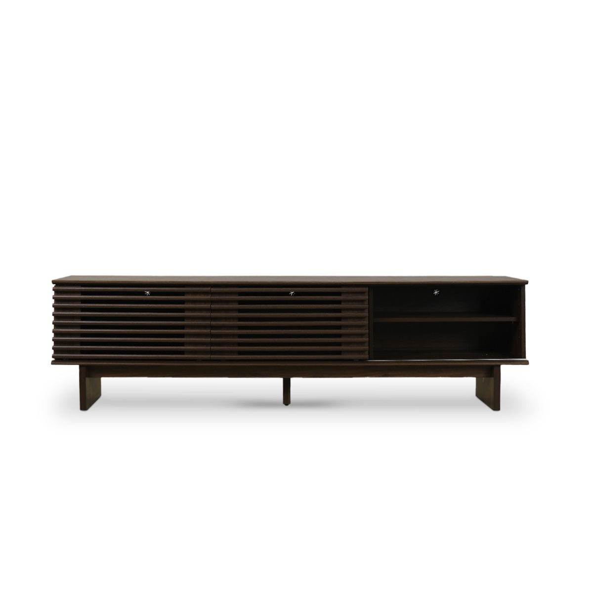 Linear Dark Brown TV Cabinet