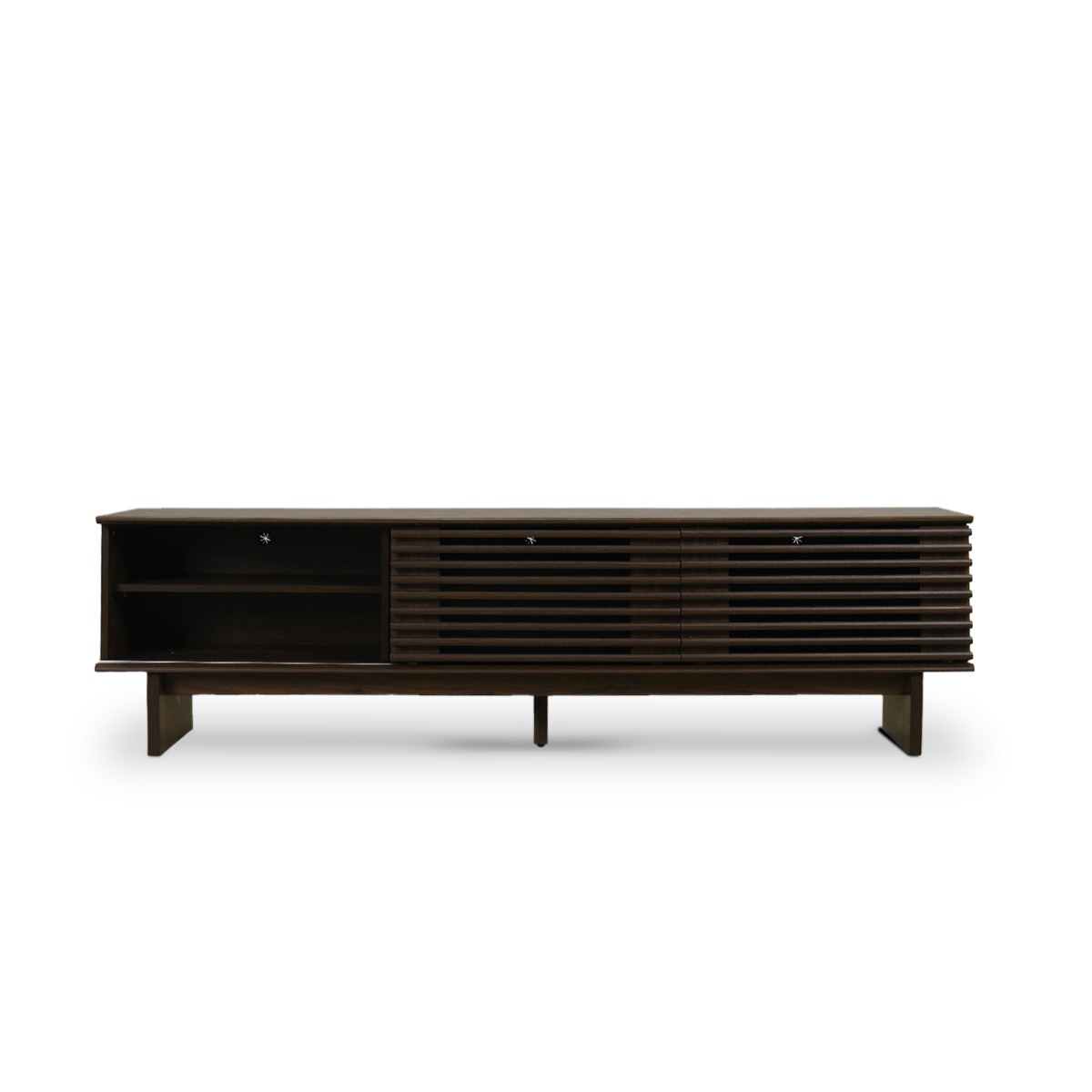 Linear Dark Brown TV Cabinet
