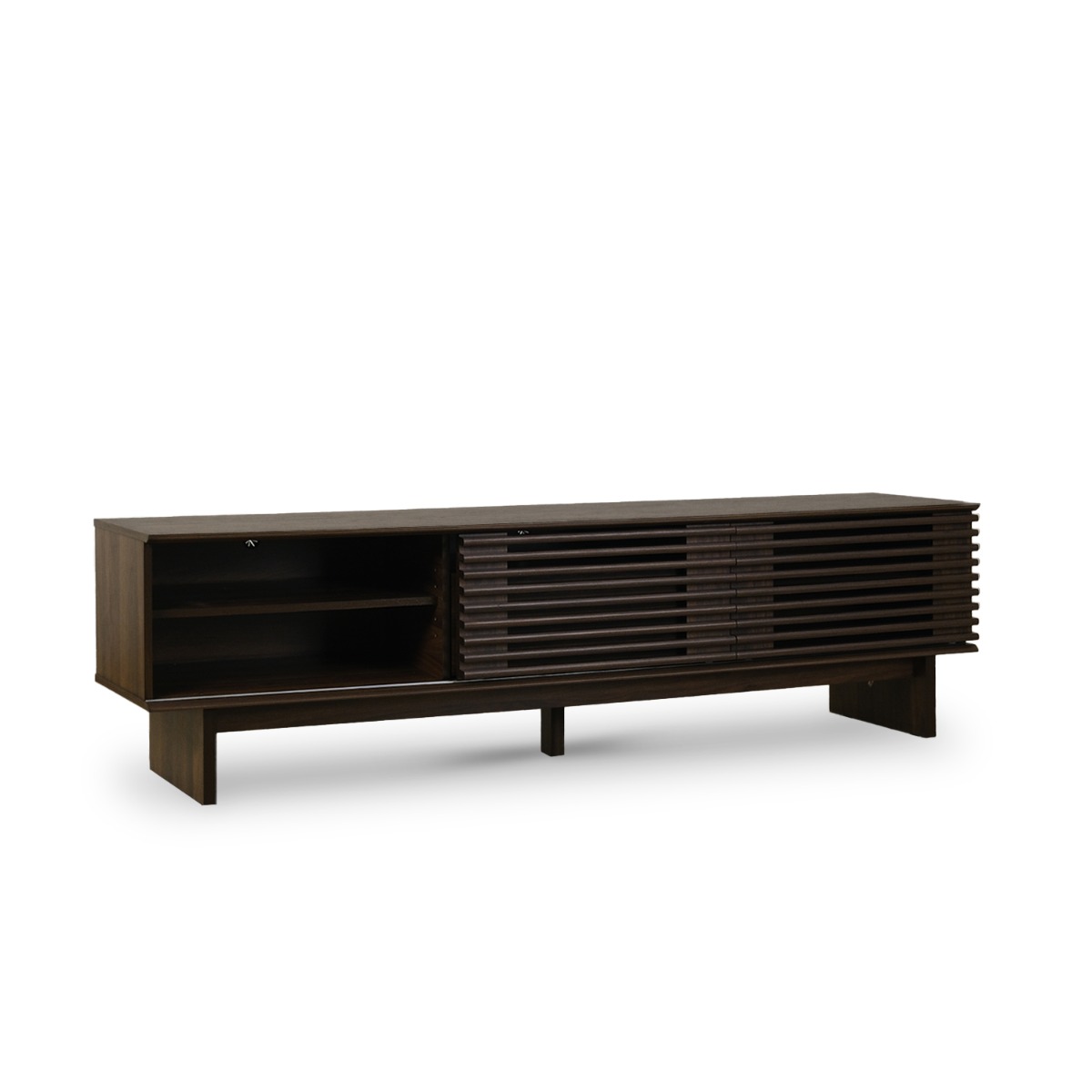 Linear Dark Brown TV Cabinet