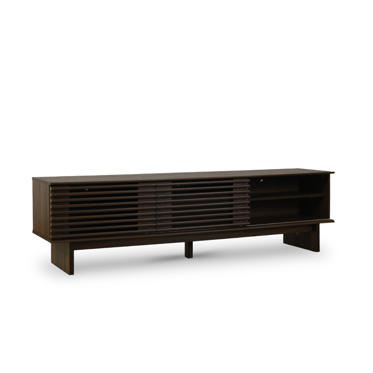 Linear Dark Brown TV Cabinet