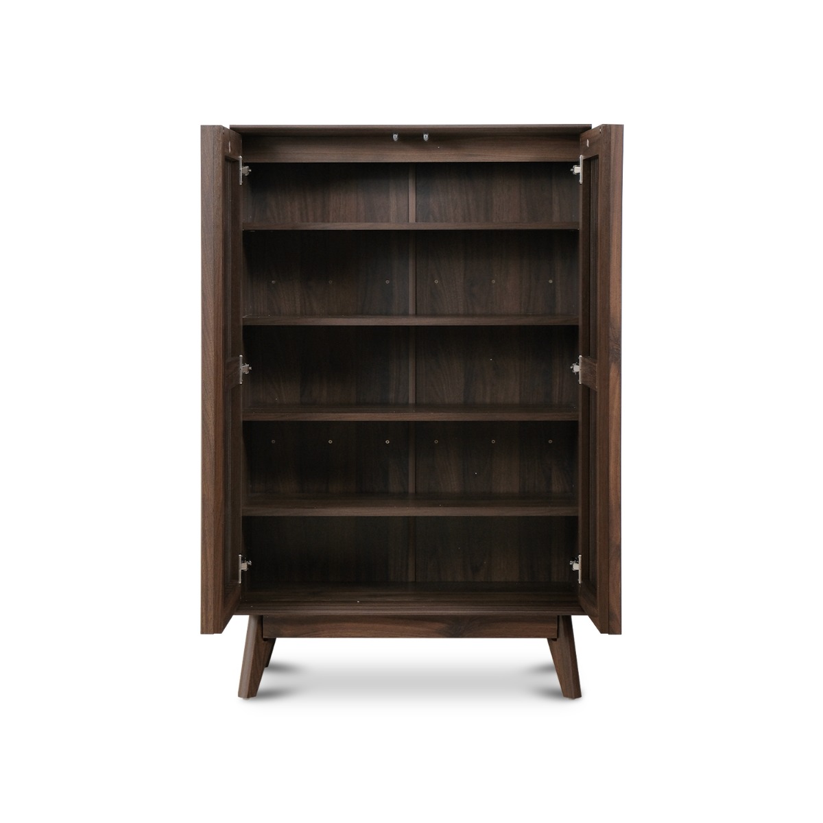 Linear Dark Brown 2 Doors Cabinet