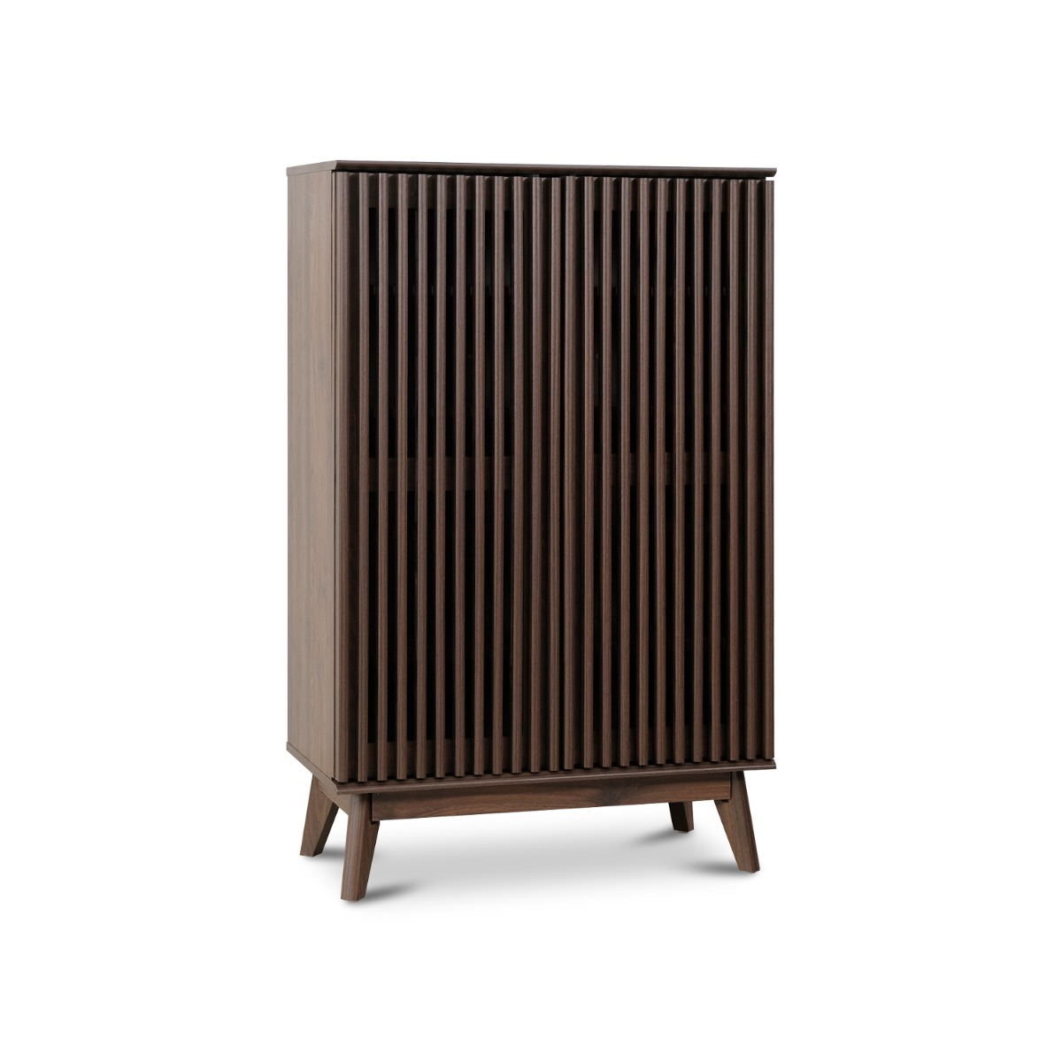 Linear Dark Brown 2 Doors Cabinet
