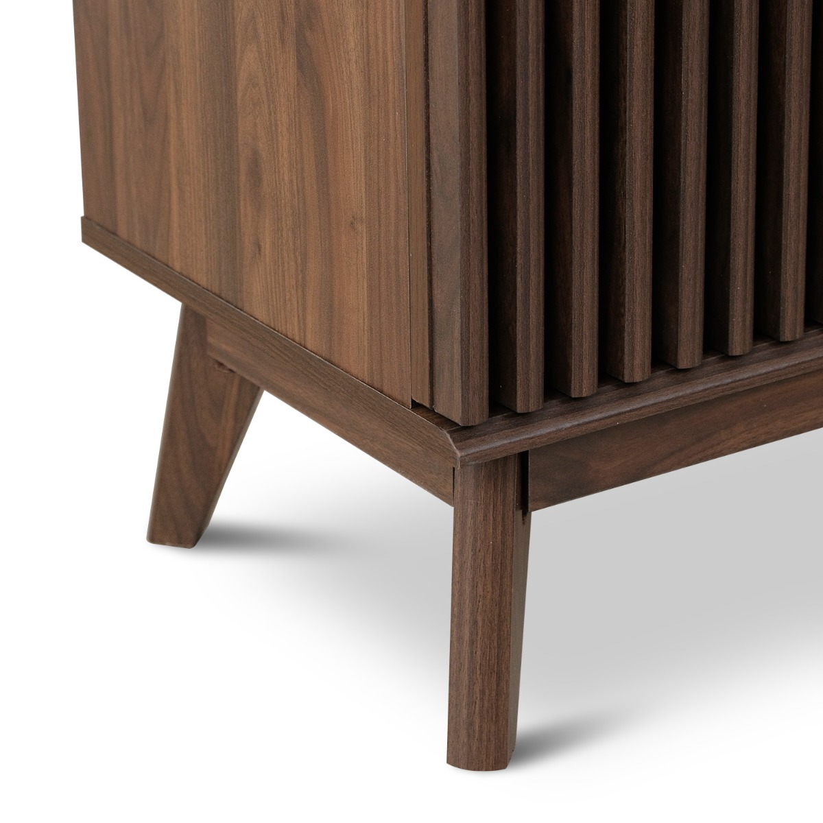 Linear Dark Brown 2 Doors Cabinet