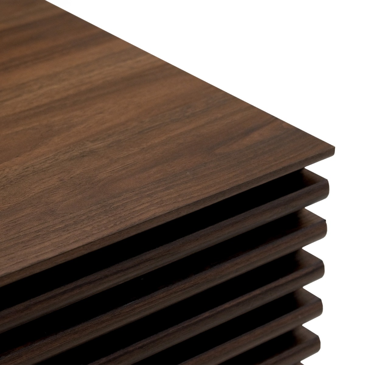 Linear Dark Brown Side Table