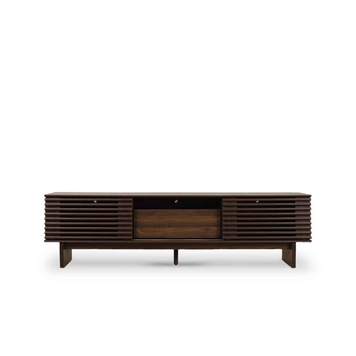 Linear Dark Brown TV Cabinet