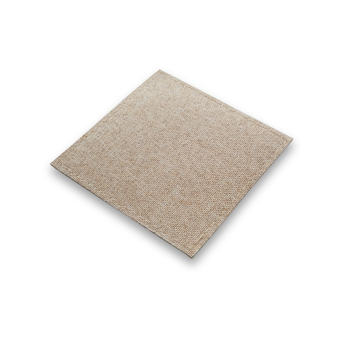 Linen Printed White Palm Coaster (Set of 4)
