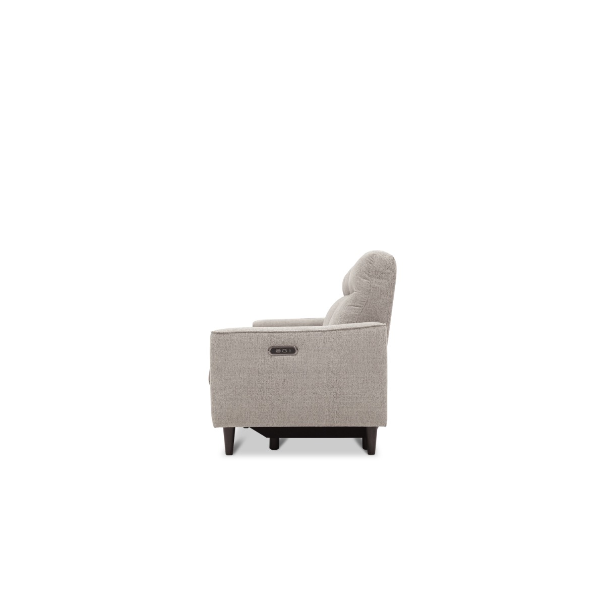 Linus Stone Grey 3 Seater Double-Power Reclining Sofa