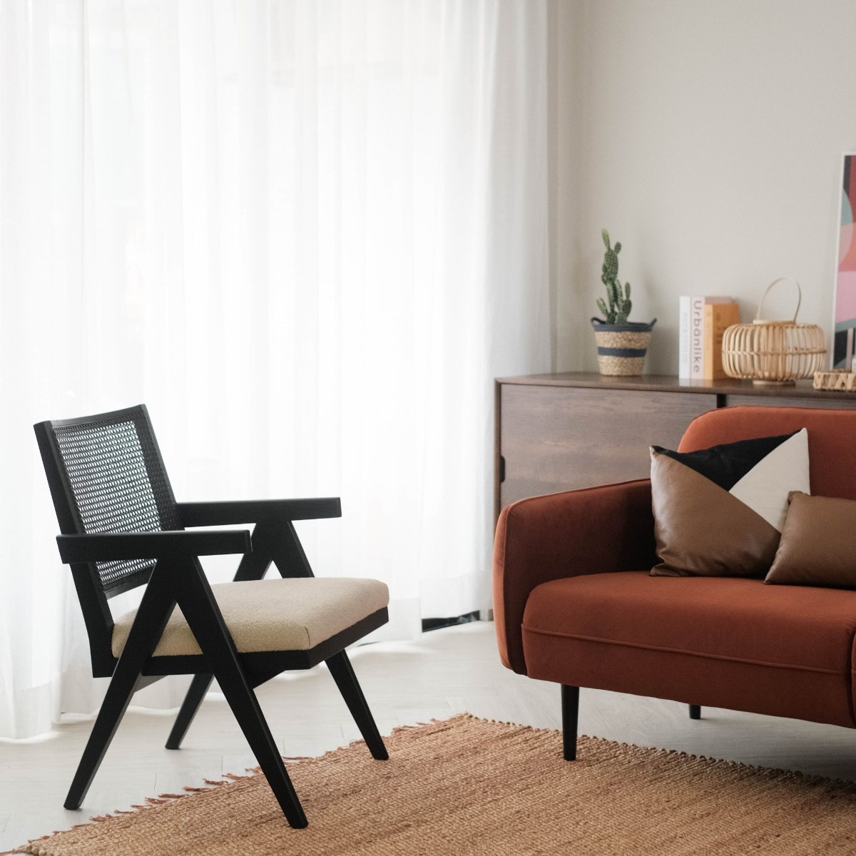 Lombok Espresso Wicker Lounge Chair