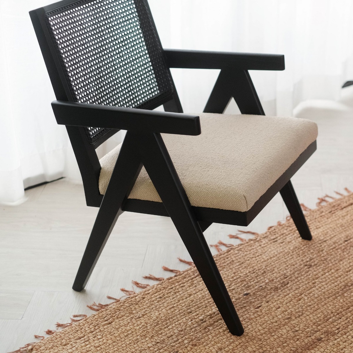 Lombok Espresso Wicker Lounge Chair