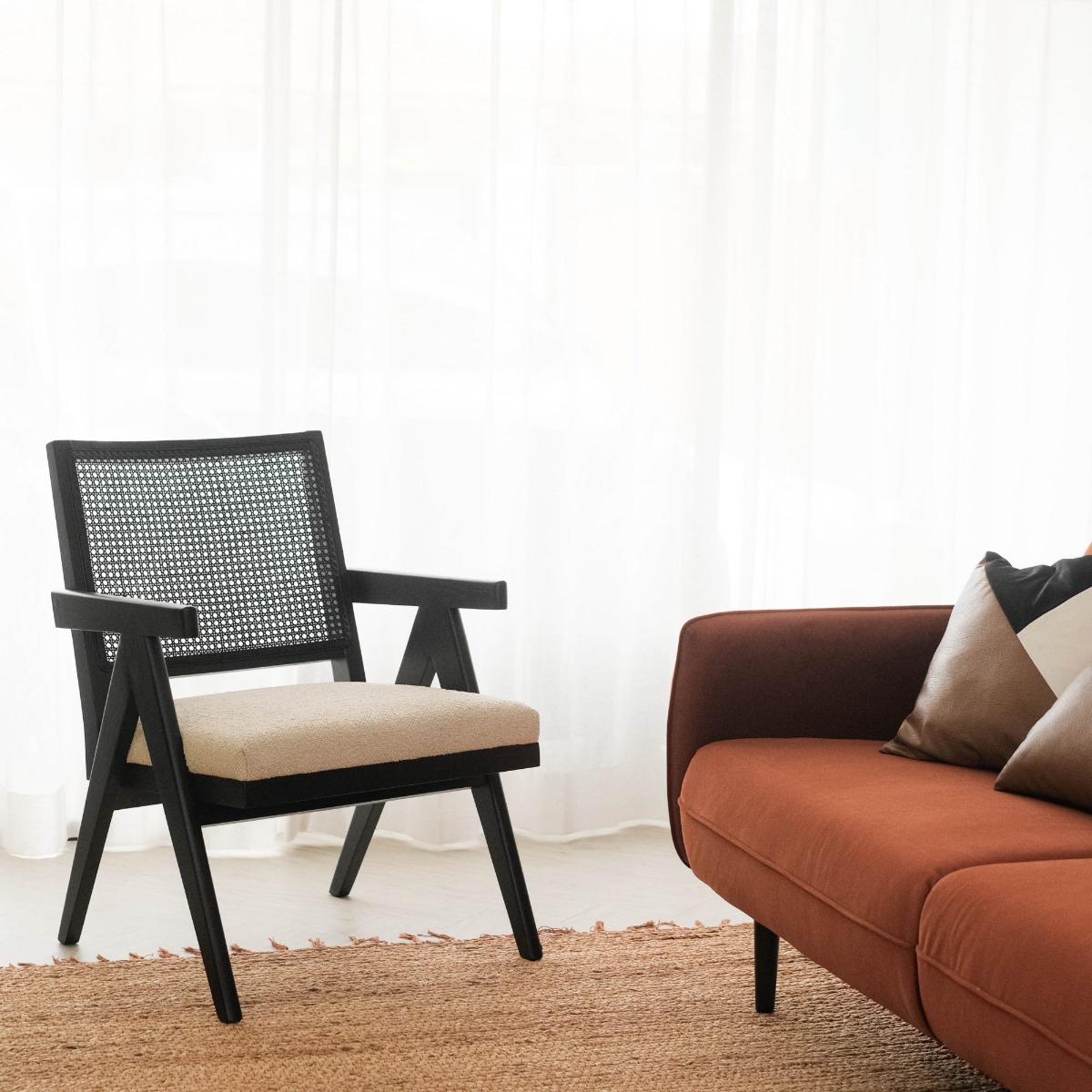Lombok Espresso Wicker Lounge Chair