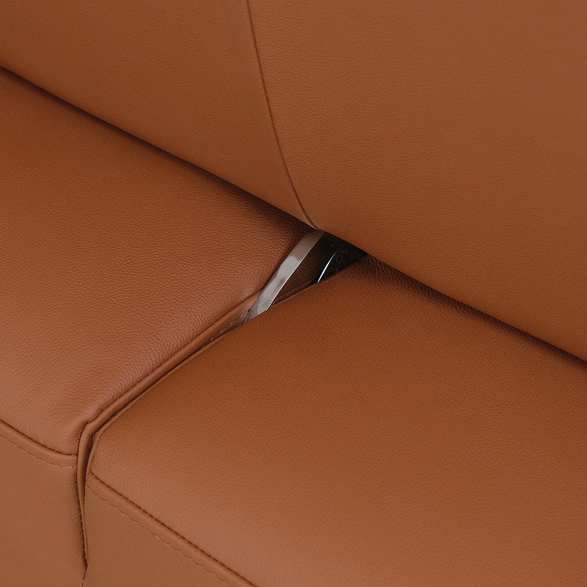 Maila Leather Left Sectional Sofa With Adjustable Back