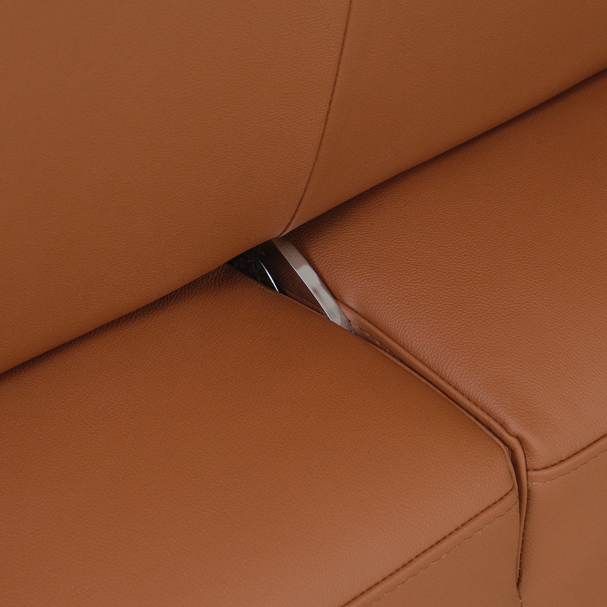 Maila Leather Right Sectional Sofa With Adjustable Back