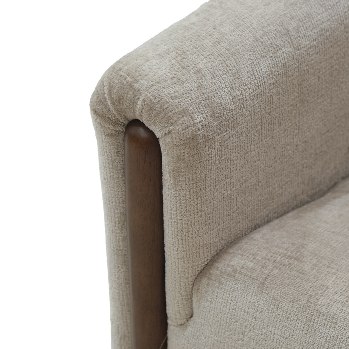 Martha Sand Brown 1 Seater Sofa