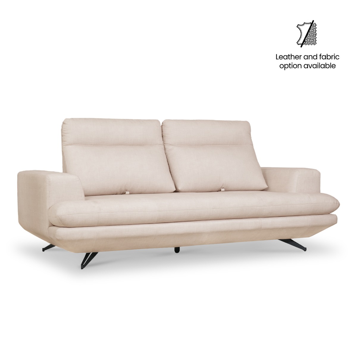 Mason 3 Seater Sofa With Adjustable Back