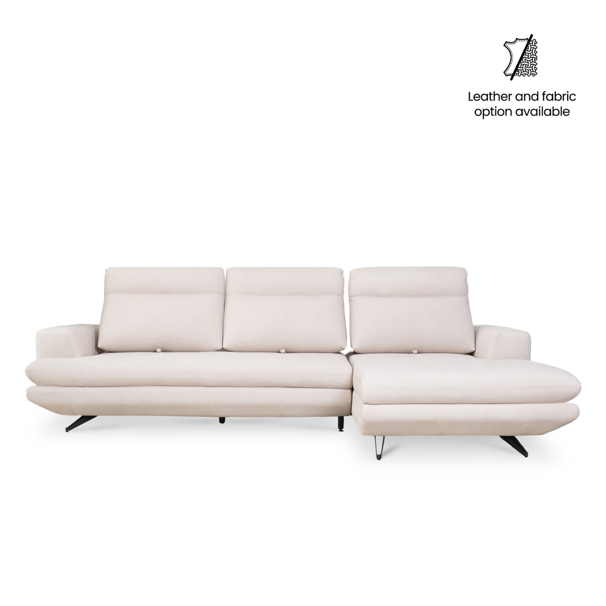 Mason Left Sectional Sofa With Adjustable Back