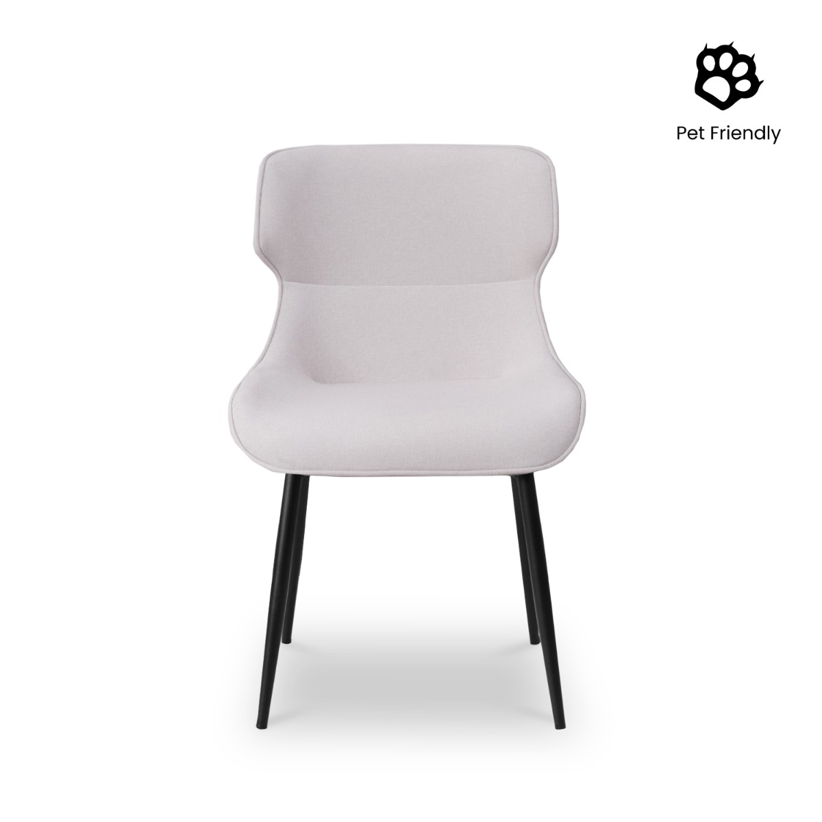 Mateo Pearl White Dining Chair
