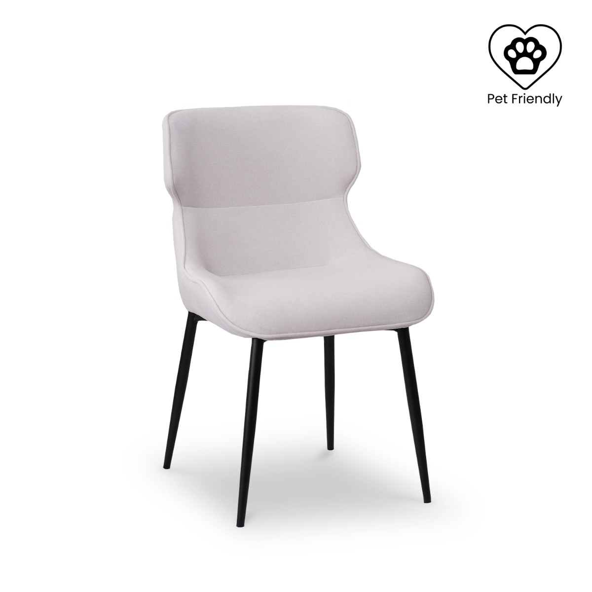 Mateo Pearl White Dining Chair