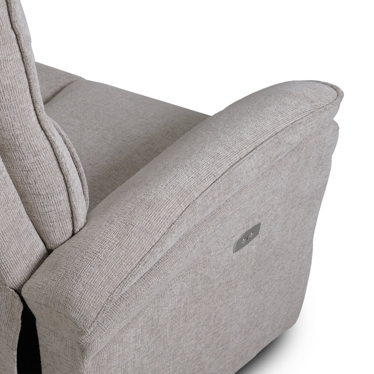 Millie Light Grey 3 Seater Power Reclining Sofa
