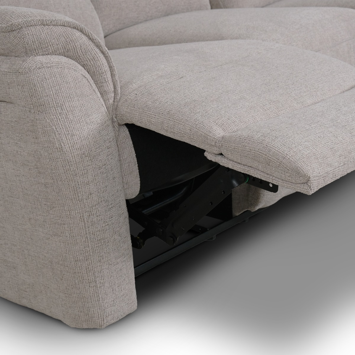 Millie Light Grey 3 Seater Power Reclining Sofa
