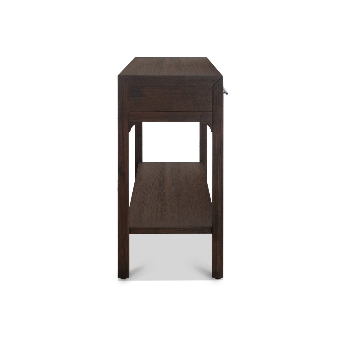 Ming Coffee Brown 2 Drawers Console Table