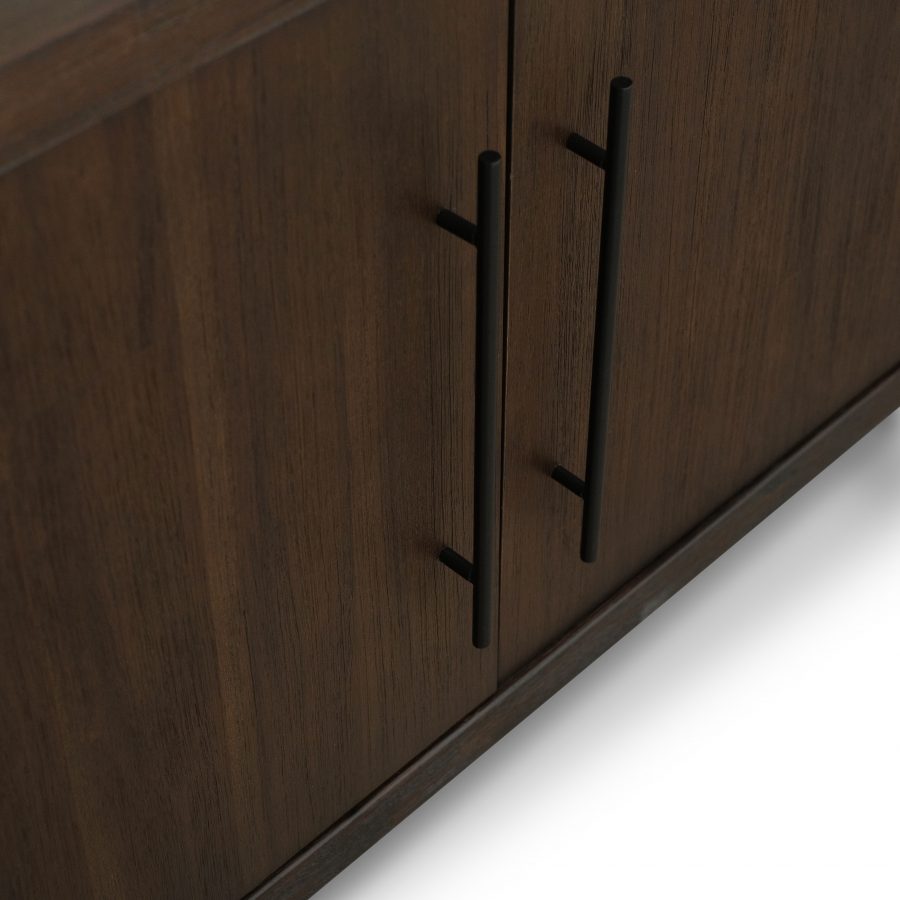 Ming Coffee Brown 4 Doors Sideboard