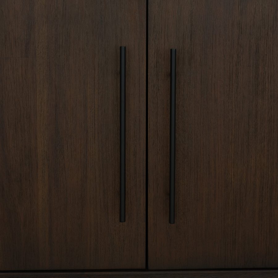 Ming Coffee Brown 4 Doors Sideboard