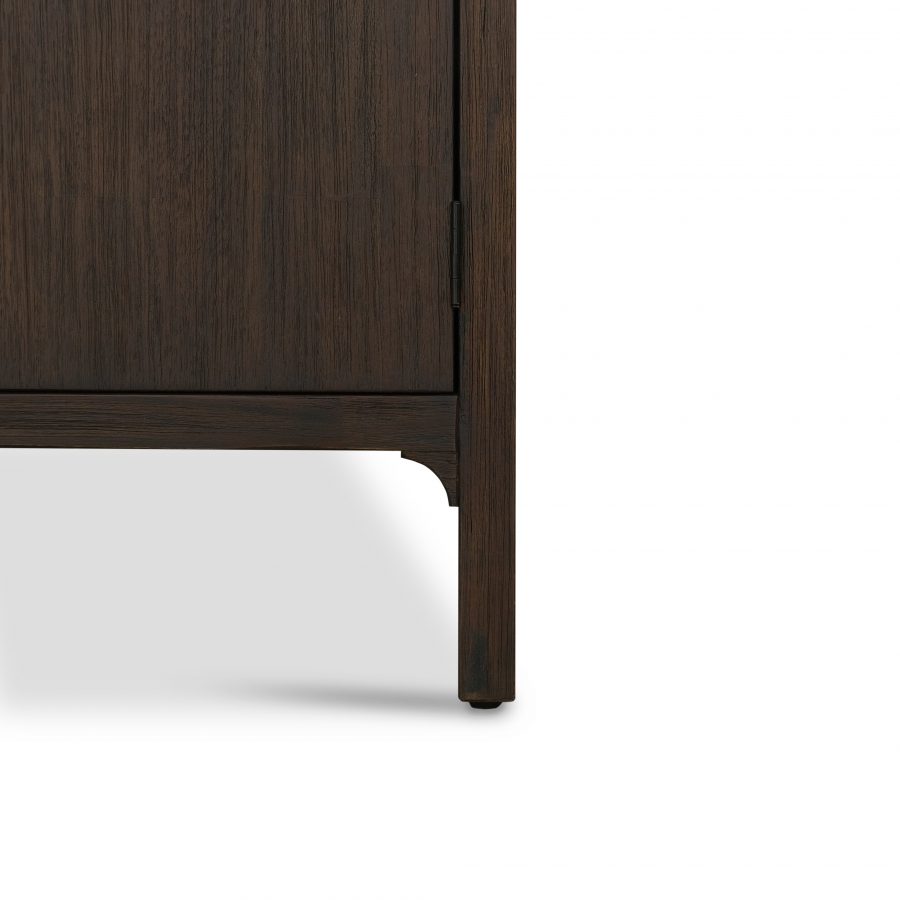 Ming Coffee Brown 4 Doors Sideboard