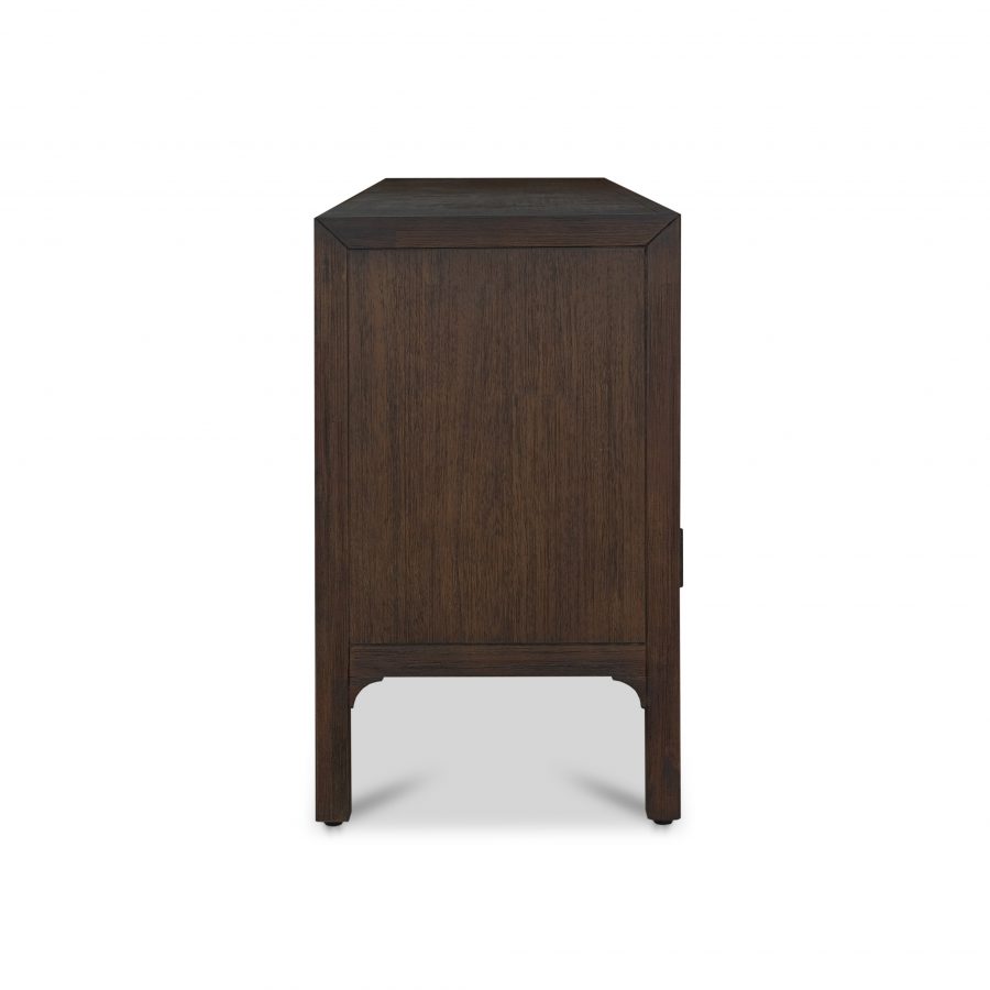 Ming Coffee Brown 4 Doors Sideboard