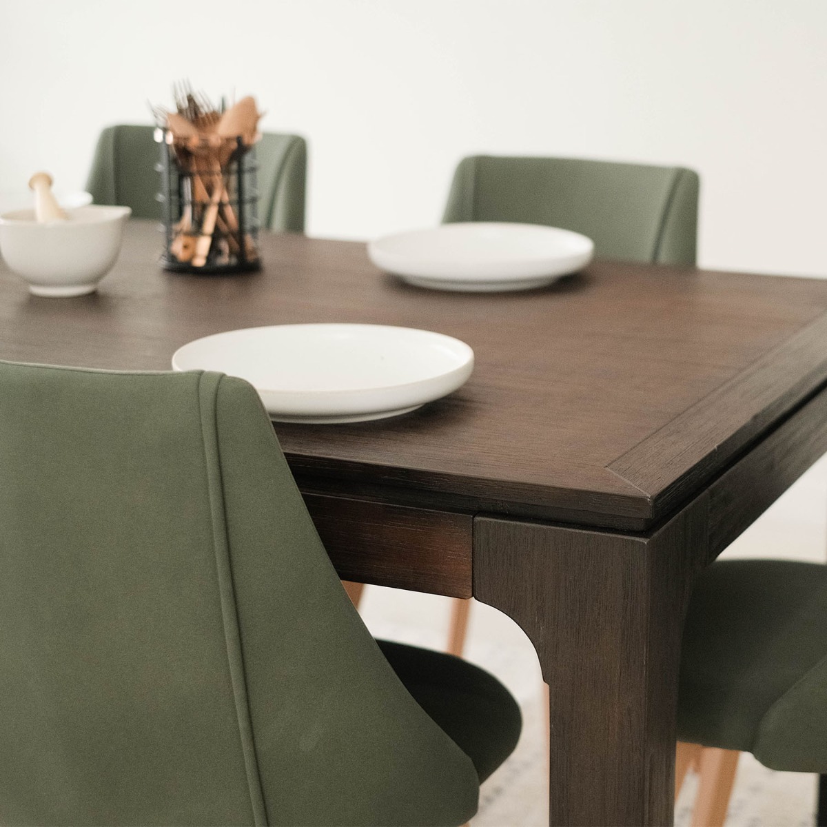 Ming Coffee Brown Dining Table 220cm