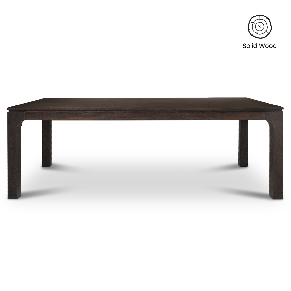 Ming Coffee Brown Dining Table 220cm