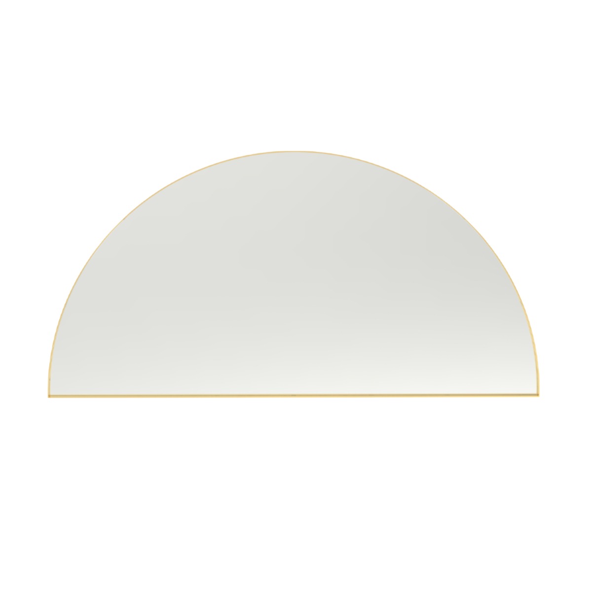 Oyna Brass Half Moon Mirror