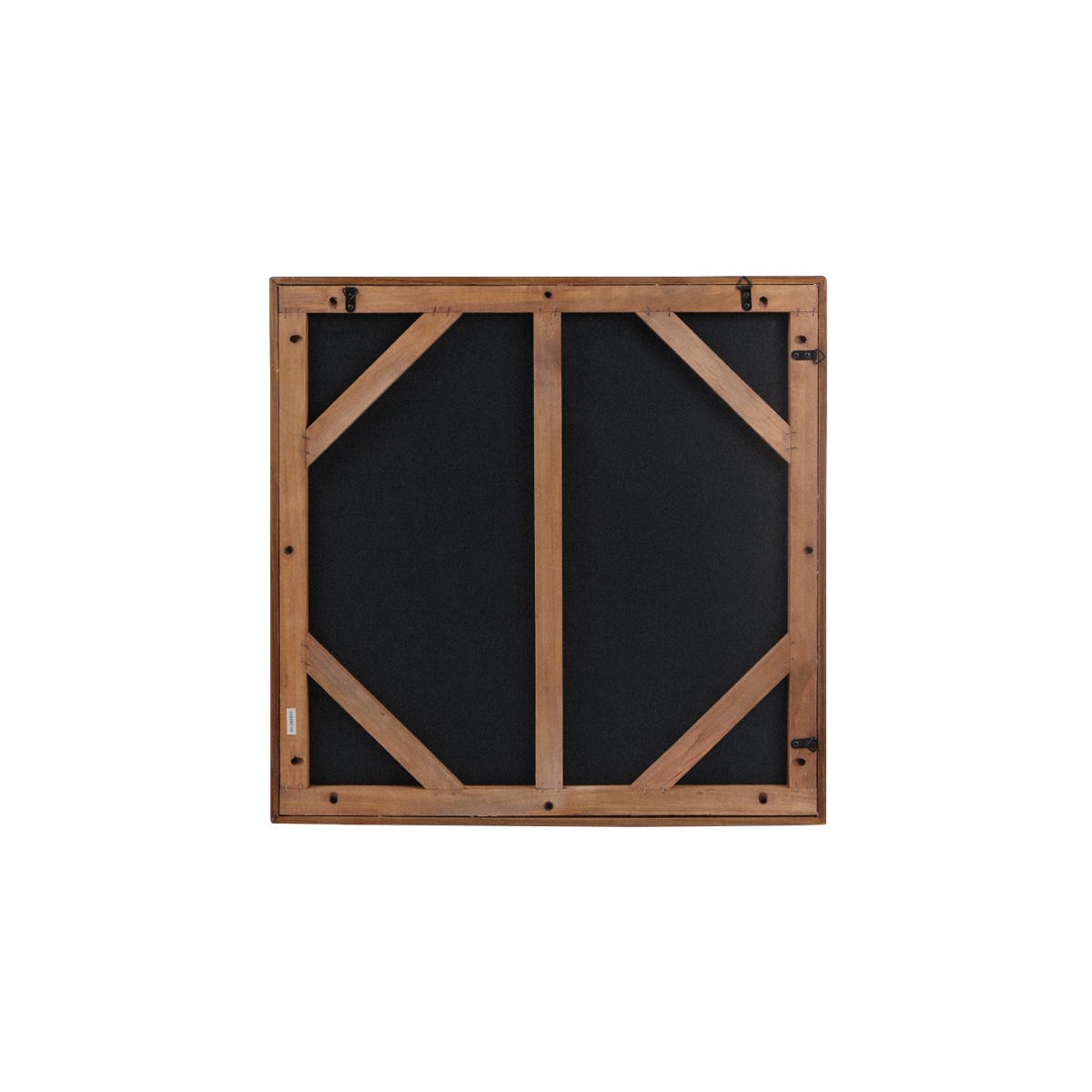 Modern Rustic Wall Art 62x62cm - White