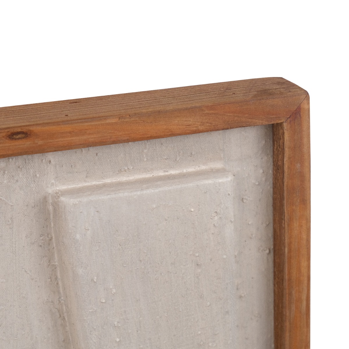 Modern Rustic Wall Art 62x62cm - White
