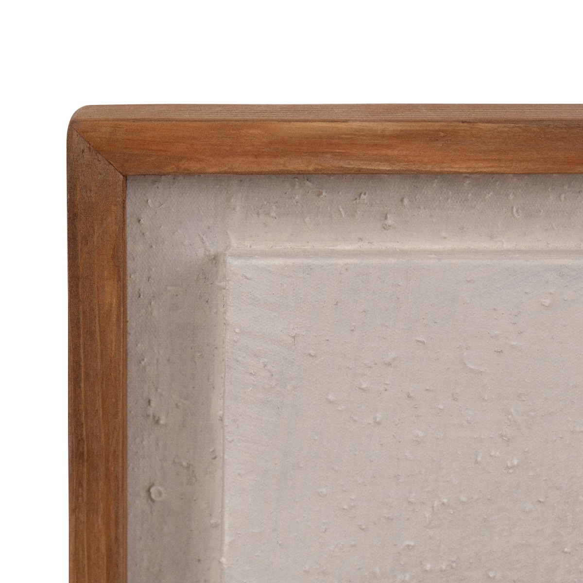 Modern Rustic Wall Art 62x62cm - White