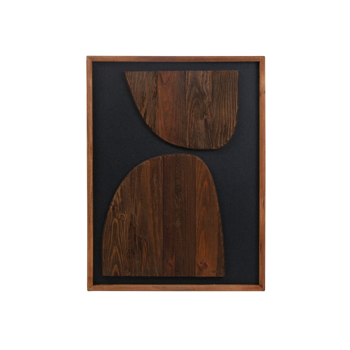 Modern Rustic Wall Art 62x82cm - Black